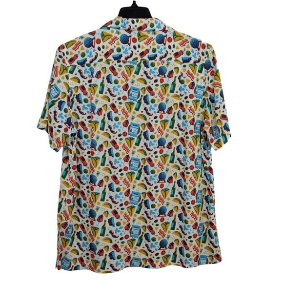 Disney Reyn Spooner Camp Shirt Medium Epcot Food & Wine Festival Vacation NWT - Picture 2 of 9